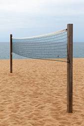 Naklejka siatkówka hiszpania lato plaża