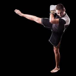 Obraz na płótnie lekkoatletka mężczyzna boks sport kick-boxing