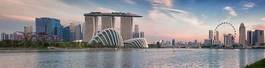 Naklejka architektura singapur metropolia zatoka