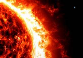 Naklejka słońce planeta kosmos