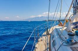 Fotoroleta łódź grecja włochy wyspa