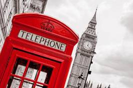 Naklejka budka telefoniczna w londynie
