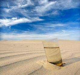 Naklejka pustynia wydma woda natura
