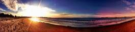 Naklejka słońce kalifornia plaża ameryka