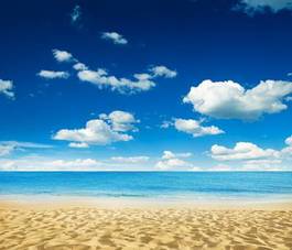 Fototapeta morze niebo pejzaż słońce plaża
