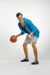 Obraz na płótnie sport ludzie fitness mężczyzna koszykówka
