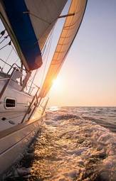Fotoroleta jacht fala wyścig żeglarstwo
