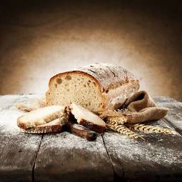 Fotoroleta jedzenie mąka vintage