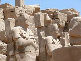 Naklejka świątynia egipt aleja pustynia