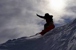 Fotoroleta kaukaz mężczyzna snowboarder