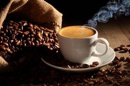 Naklejka arabica młynek do kawy świeży napój kawa