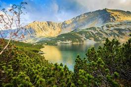 Naklejka szczyt góra europa dolina panorama