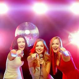 Fototapeta karaoke muzyka ludzie noc piłka