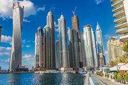 Naklejka wieża panorama arabski nowoczesny wschód