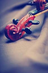 Naklejka sztuka skrzypce muzyka