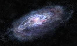 Plakat kosmos galaktyka spirala