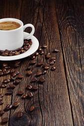 Obraz na płótnie czarna kawa jedzenie napój filiżanka