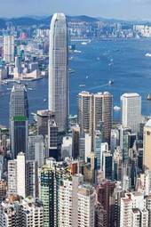 Fototapeta drapacz hongkong architektura