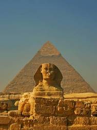Naklejka góra stary egipt