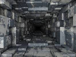 Obraz na płótnie tunel perspektywa 3d głębia stary