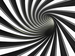 Plakat łuk spirala tunel 3d skręcanymi