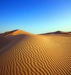 Naklejka pustynia afryka bezdroża pejzaż słońce