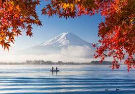 Obraz na płótnie wulkan azja jesień