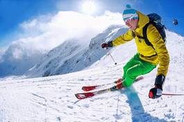 Obraz na płótnie narciarz śnieg mężczyzna piękny natura