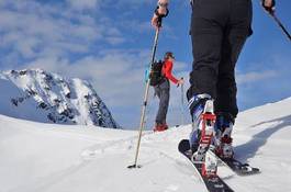 Naklejka para alpy sport góra sporty zimowe