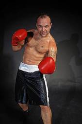 Naklejka mężczyzna sztuki walki sport bokser