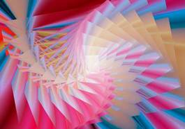 Obraz na płótnie spirala sztuka piękny tęcza