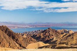 Fototapeta pustynia góra klif morze