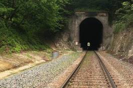 Fotoroleta pejzaż droga wzgórze transport tunel