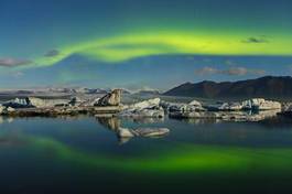Fotoroleta krajobraz północ gwiazda lód islandia