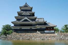 Naklejka japoński architektura woda