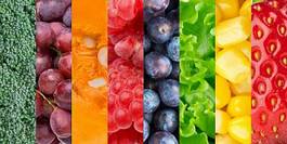 Plakat świeży owoc jedzenie warzywo
