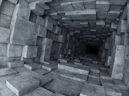 Naklejka korytarz 3d perspektywa