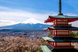 Obraz na płótnie świątynia japoński tokio krajobraz