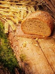 Obraz na płótnie mech świeży pszenica chleb razowy