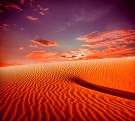 Obraz na płótnie pejzaż wydma wzgórze zmierzch słońce