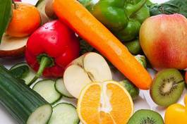 Naklejka zdrowie świeży jedzenie owoc natura