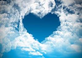 Naklejka piękny miłość serce niebo