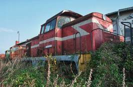 Fotoroleta lokomotywa europa stary maszyna transport