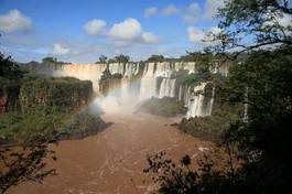 Naklejka wodospad brazylia dżungla argentyńską wodospad iguazú