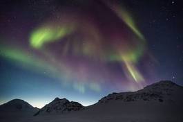 Fotoroleta niebo alaska skandynawia północ