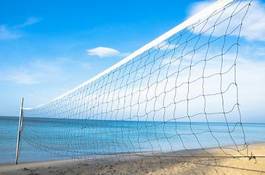 Obraz na płótnie sport plaża siatkówka niebo morze