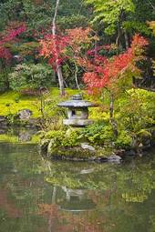 Naklejka piękny las japonia pejzaż