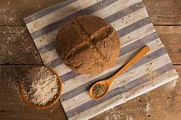 Naklejka zboże mąka żyto zdrowy jedzenie
