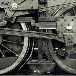 Fototapeta włoski stary lokomotywa parowa