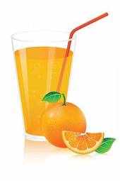 Plakat zdrowy owoc napój